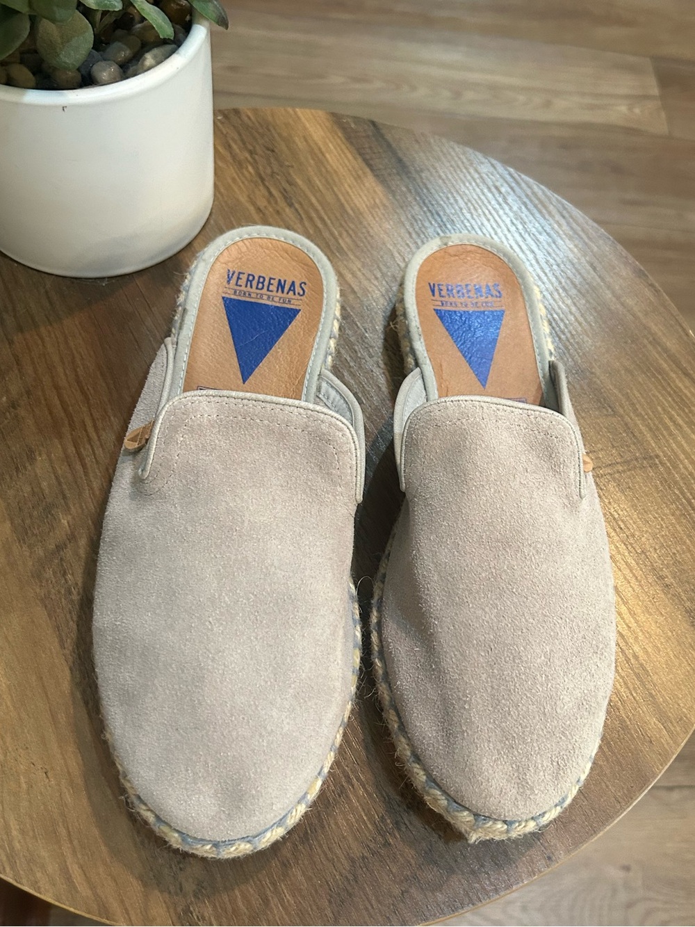 Verbenas Spain Suede Espadrille Mule Slides Womenโs EU 40 US 9-9.5